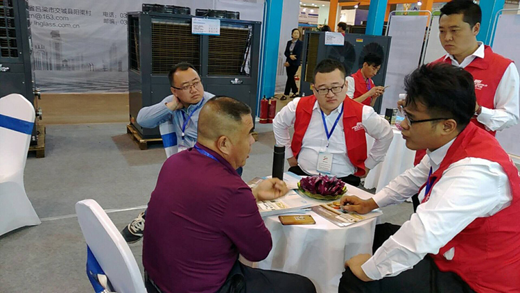 乐鱼空气能热泵智领臻品亮剑山西可再生能源博览会